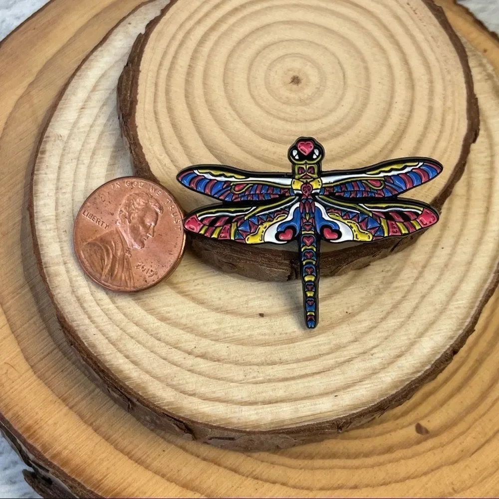 Colorful Dragonfly Enamel Pin/ Brooch Lapel